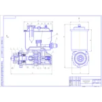 Чертеж Насос гидроусилителя рулевого управления КАМАЗ
