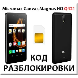 Разблокировка телефона Micromax Canvas Magnus HD Q421.