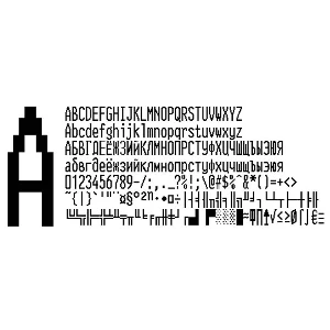 Шрифт платежного терминала VKP-80 в.2(ttf)