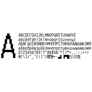 Шрифт платежного терминала КАМПЭЙ (VKP-80 в.1) (otf)