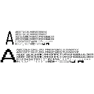 Шрифты платежного терминала СБЕРБАНК (VKP-80 в.3)(otf)