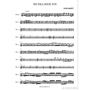 David Garrett-we-will-rock-you violin