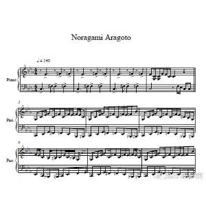 Noragami Aragoto OP Piano - ノラガ