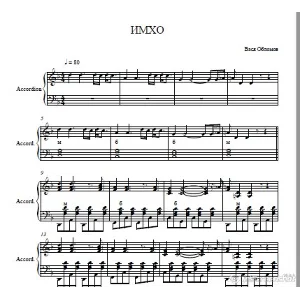 Вася Обломов -ИМХО (ноты для баяна ,аккордеона,фоно)