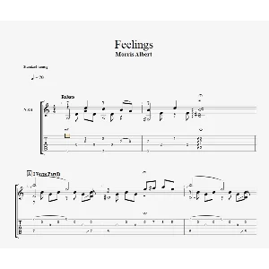 Feelings Morris Albert fingerstyle аранжировка gtp/pdf