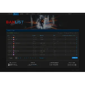 Шаблон DarkBlue для CS:Bans