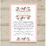 Шаблон приглашения на свадьбу "Акварель" №33