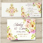 Шаблон приглашения на свадьбу "Acva-dio" №35