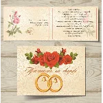 Шаблон приглашения на свадьбу "Wend" №40