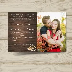 Шаблон приглашения на свадьбу "Tree" №43