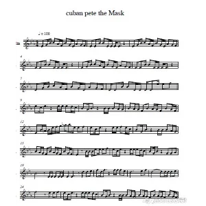 Jim Carrey - Cuban Pete from The Mask (for violin)