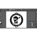 Векторный рисунок ниндзя