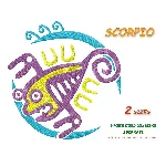 Знак зодиака Скорпион. Дизайн машинной вышивки 2 разм.