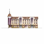 Фасад офисного центра в историческом стиле