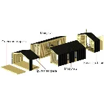 Проект каркасного дома 1130Х840 см