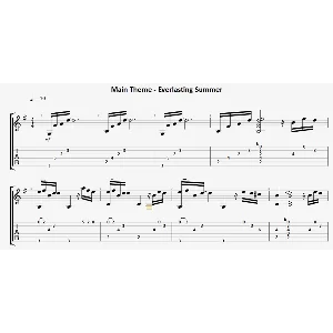 Everlasting summer Main theme - на гитаре ноты+табы