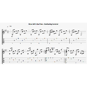 Blow with the Fires Бесконечное лето - гитара ноты+табы