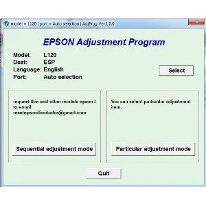 Сброс памперса Epson L120