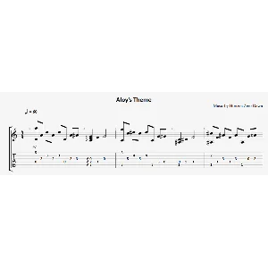 Aloy´s Theme (Horizon Zero Dawn) - на гитаре ноты+табы