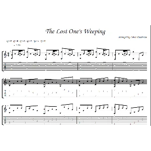 The Lost One´s Weeping - фингерстайл гитара + табы