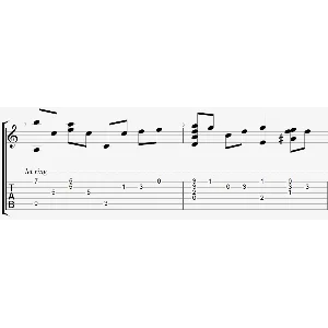 Бежит река табы для гитары