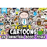 Более 8000 персонажей в стиле комиксов