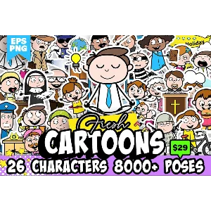 Более 8000 персонажей в стиле комиксов