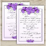 Шаблон приглашения на свадьбу "Purple"