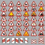 Дорожные знаки Украины – Предупреждающие, вектор