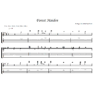 Forest Maiden (Everlasting summer) - гитара ноты+табы