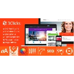 WP 3clicks responsive wordpres theme русский перевод