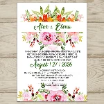 Акварельная открытка для свадьбы "Ross-Water" № 66