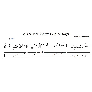A Promise From Distant Days (БЛ) - гитара ноты+табы