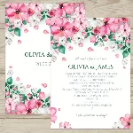 Шаблон приглашения на свадьбу №77