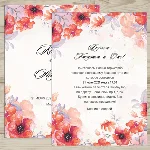 Шаблон приглашения на свадьбу  №102