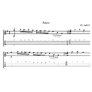 Танго Добрых Ветров (Дидюля) - на гитаре ноты+табы