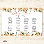 План рассадка гостей на свадьбе №0004