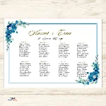 План рассадка гостей на свадьбе №0006