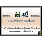 Addmefast Aккаунт: 10,000 Поинтов (Новый/Пополнение)