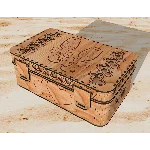 Шкатулка для бокалов DXF CDR, файлы для лазерной резки