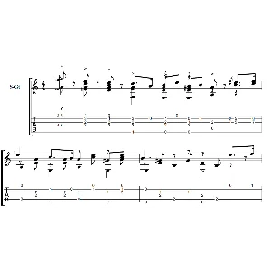 Ноты для гитары: Марш "Прощание славянки"