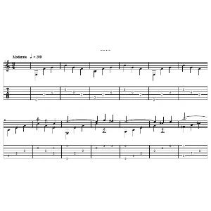 "Любовь и разлука". Ноты для гитары