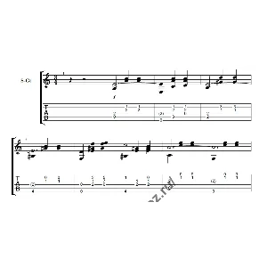 На сопках Манчжурии. Вальс. Ноты для гитары.