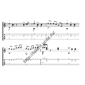 Вальс "Берегись автомобиля". Ноты для гитары.