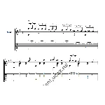 Вальс "Под небом Парижа". Ноты для гитары