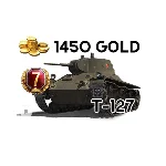World of Tanks 1450 голды + Т-127 для Новичков