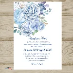 Шаблон приглашения на свадьбу  №142