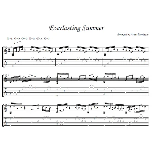 Бесконечное лето - фингерстайл гитара + табы