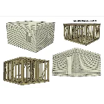 Проект каркасной бытовки дачного домика или бани 22кв.м