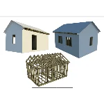 Проект сборки каркасного дома для дачи площадью 20 кв.м